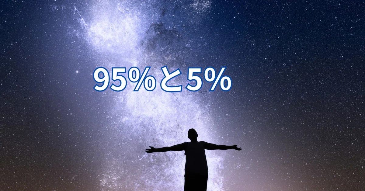 見えている理解できる範囲は5パーセント。